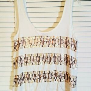 2b Bebe Sequined Tank Top